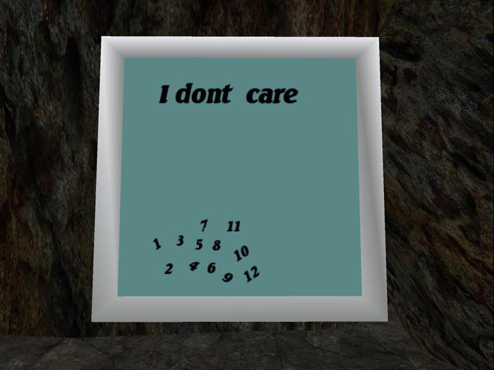 I dont care Clock