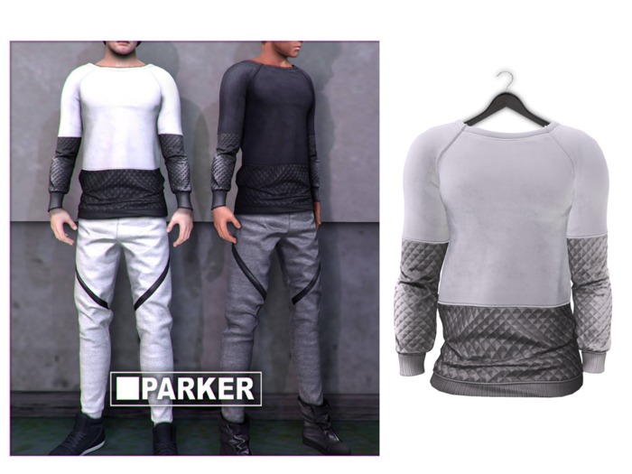 .:PARKER:.-PATRICK SWEATSHIRT.White