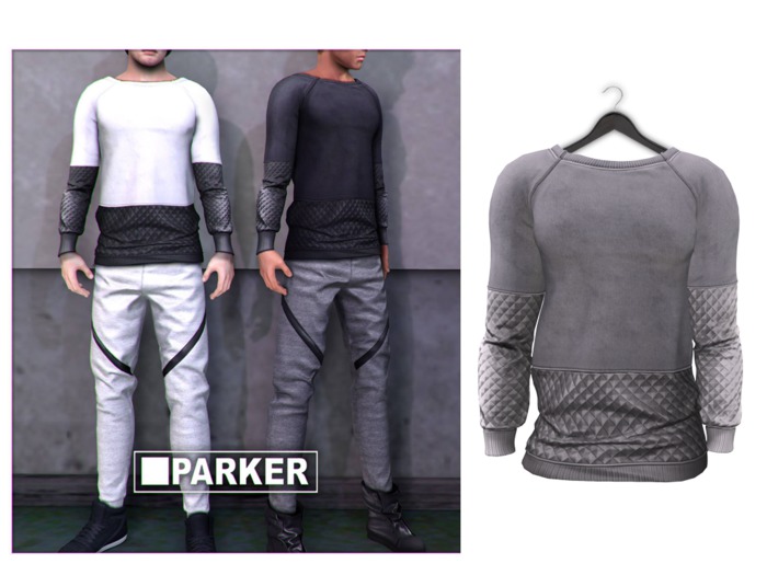 .:PARKER:.-PATRICK SWEATSHIRT.Grey