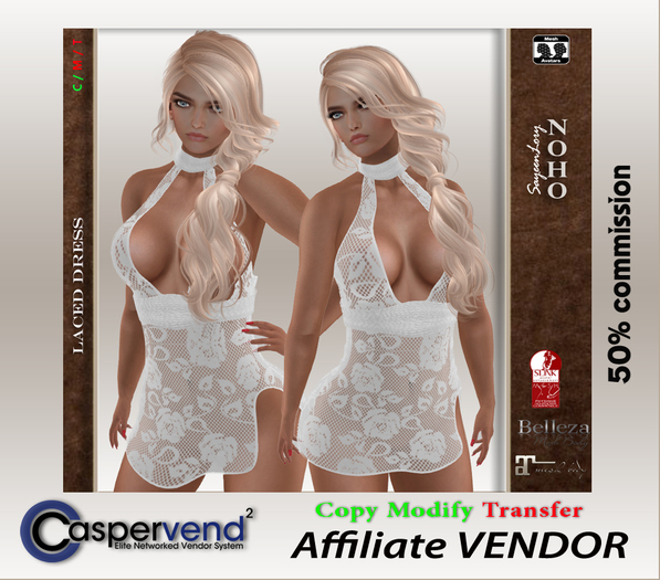 Affiliate Vendor [NOHO] - Amy Dress white