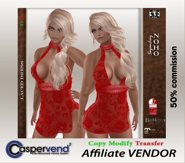 Affiliate Vendor [NOHO] - Amy Dress red