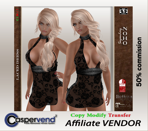 Affiliate Vendor [NOHO] - Amy Dress black