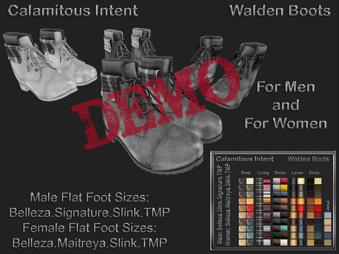 *CI*  Walden Boots Men/Women DEMO (Add Me)