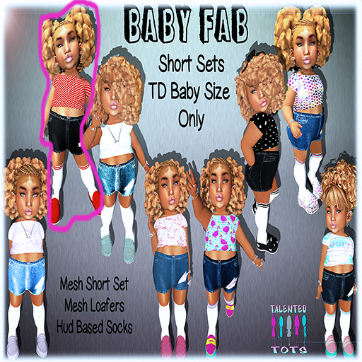 {{TALT}}BABY FAB RUBY POLKA Short Set TD Baby-ONLY