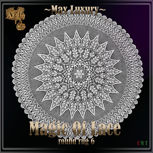 ~ML~ Magic Of Lace - Round Rug 6