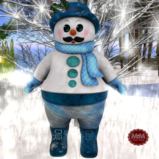M&M-1 SNOWMAN AVATAR MESH