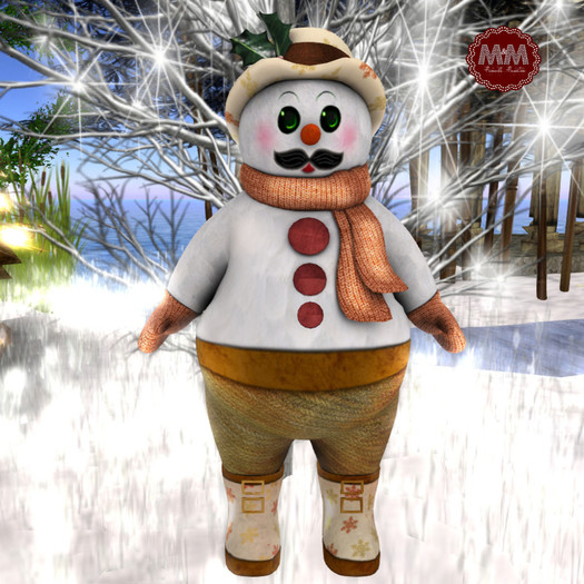 M&M-MESH 2-SNOWMAN AVATAR