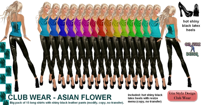 Club Wear Asian Flower - Big Pack