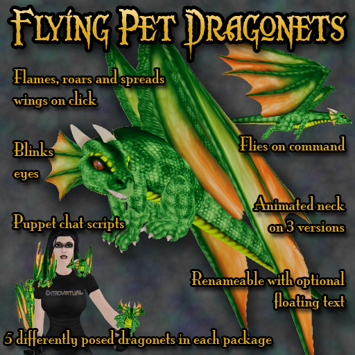 Flying Pet Dragonet - Green