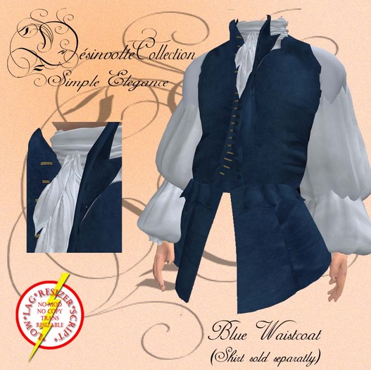 Désinvolte Collection - Blue Waistcoat