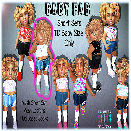 {{TALT}}BABY FAB Chev Aqua Short Set   TD Baby-ONLY