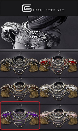 GizzA - Epaulette Set [Purple]