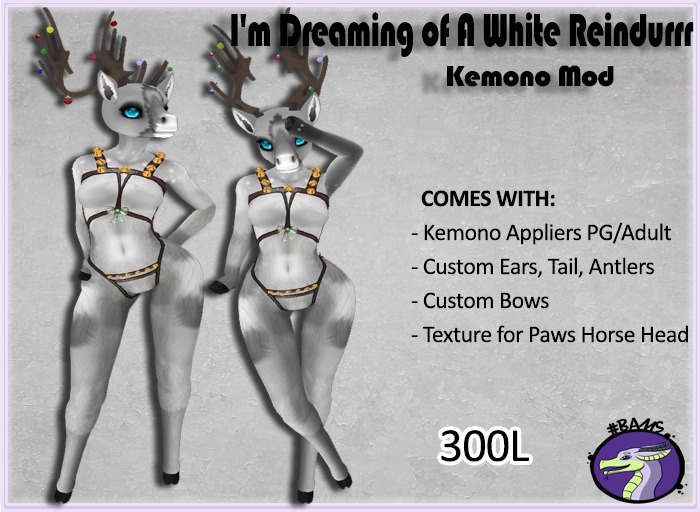 #BAMS I'm Dreaming of A White Reindurrr