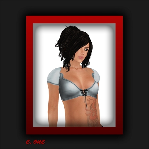 e.one Laced Top Blue