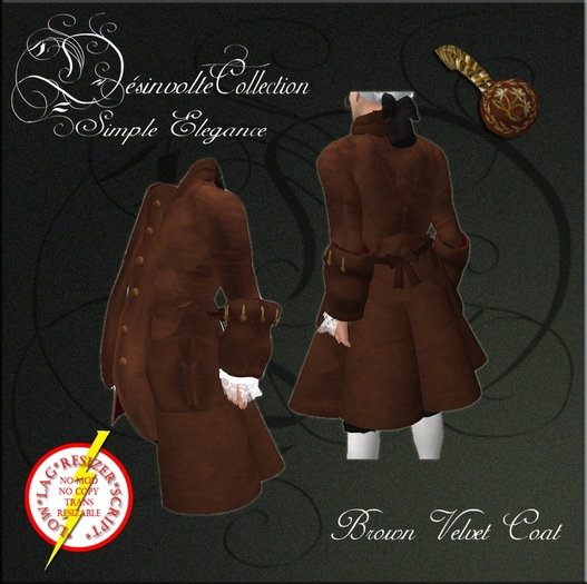 Désinvolte Collection - Brown Velvet Coat