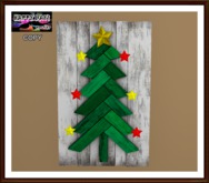 Christmas - Green Tree with Stars Board
