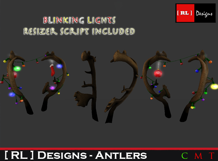 [ RL ] Designs - Reindeer Antlers  *UNPACK*
