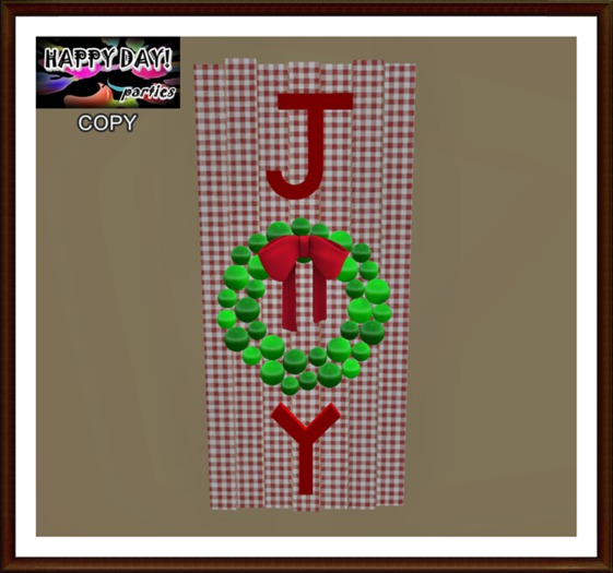 Christmas - JOY Sign Red