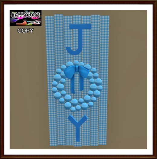 Christmas - JOY Sign Blue