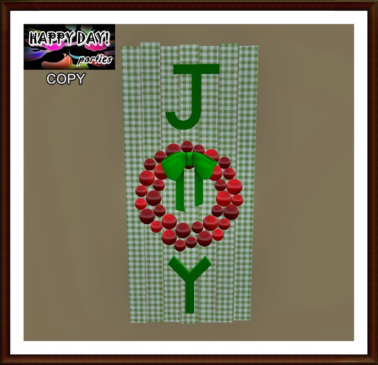 Christmas - JOY Sign Green