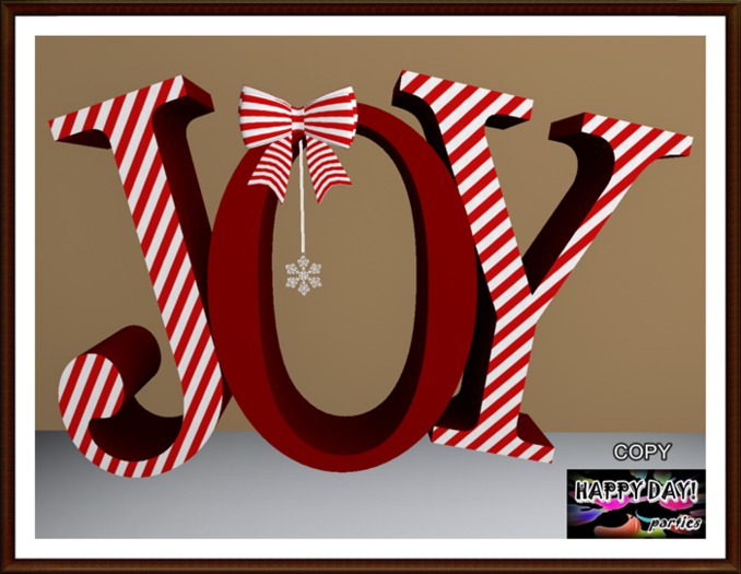 Christmas - JOY Candy Cane