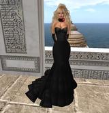 KL  IVY SEXY GOWN BLACK- ELEGANT DRESS- PARTY- SEXY DRESS- MEDIEVAL- GOTHIC DRESS- VAMPIRE