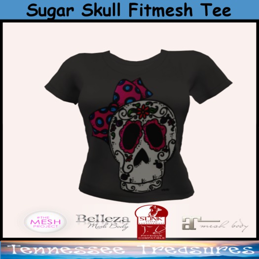 Sugar Skull Fitmesh Tee