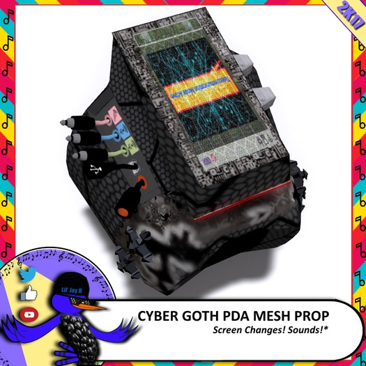 ◄ BASA ► !WEWT! CyberGoth Wrist PDA [MESH]
