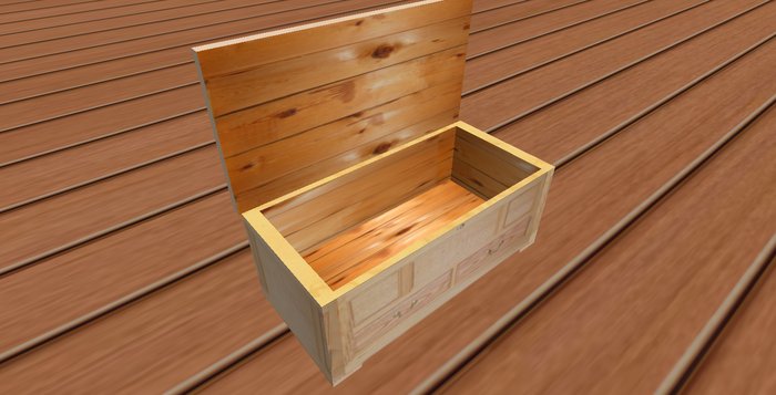 Espérons commode, caisse ouverte - Light Oak