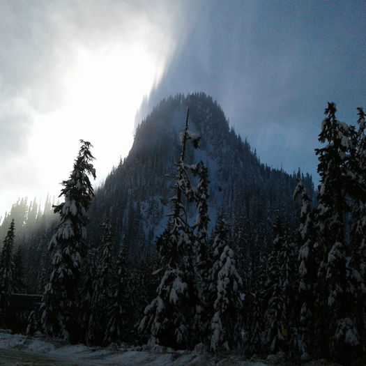 quiet snowy mountain