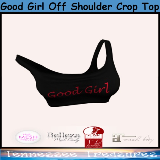 Good Girl Off Shoulder Crop Top