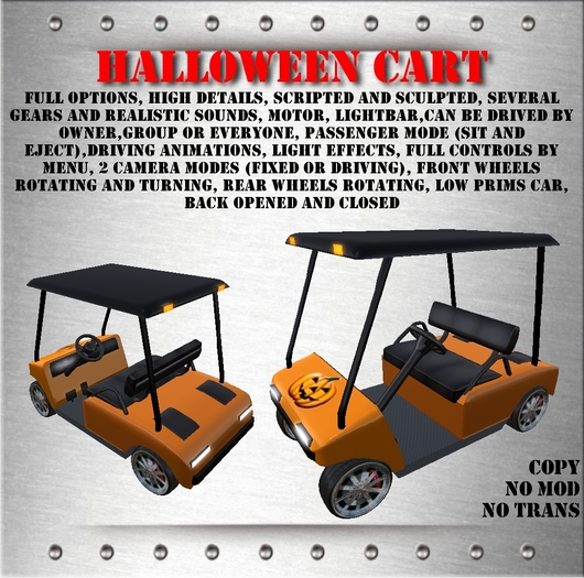 Halloween cart Halloween golf cart Halloween vehicle Halloween ATV Halloween bike Halloween car Hall