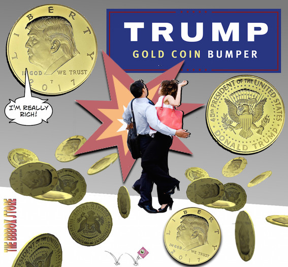 Donald Trump Gold Coin Bumper