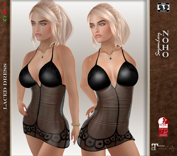 [noho] Josy Laced Dress (box)  black