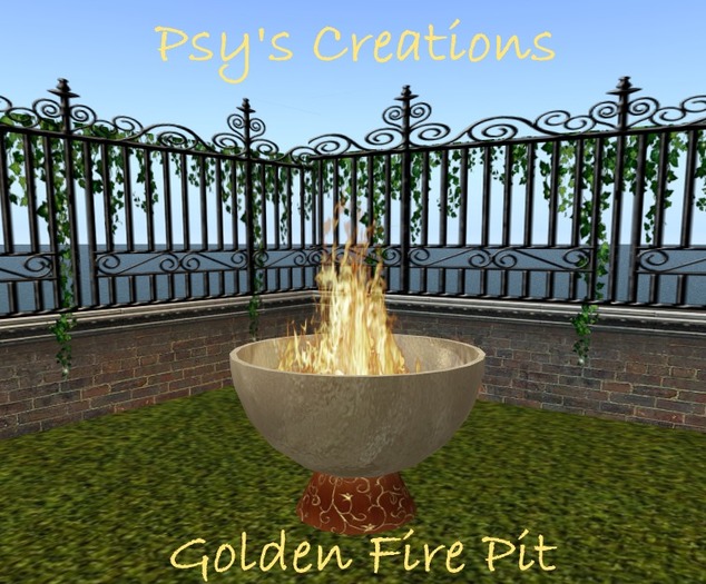 Golden Fire Pit - Psy's Creations (Boxed)