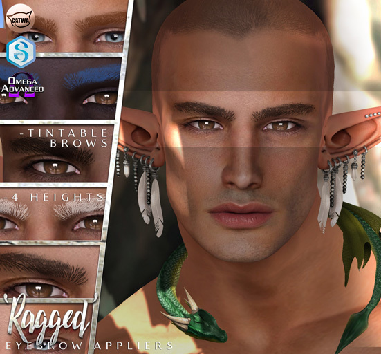*Birth* 'Ragged' Eyebrow Appliers Tintable DEMOS