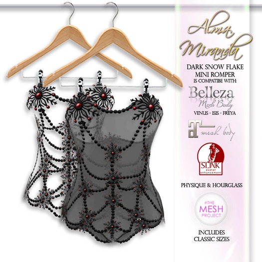 .: AlmaMiranda :. Christmas Overcast Snow Flake Romper