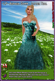 ~LP~Aspasia Gown [Boxed] Glitter Teal