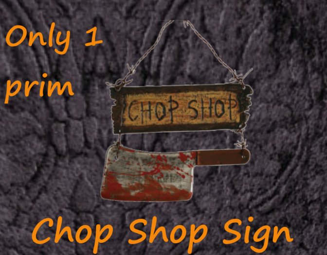 Chop Shop Sign