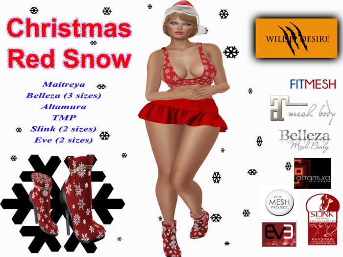 [Wilde Desire] Christmas Red Snow Outfit