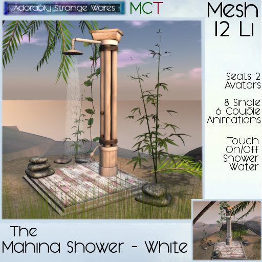 ~ASW~ The Mahina Shower - White