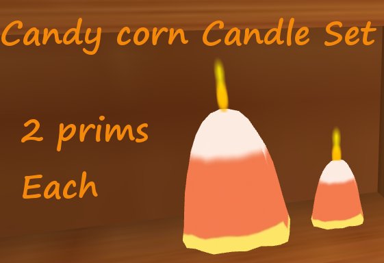 Candy Corn Candle Set