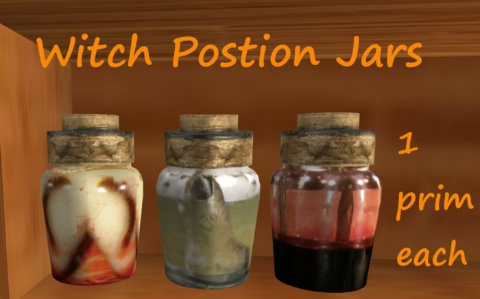 Witches postion Jar Set
