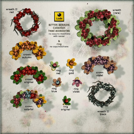 *LODE* Accessory - Bitter Berries Ring [violet]