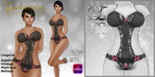 ![Enchantress] Cicely Lingerie Black