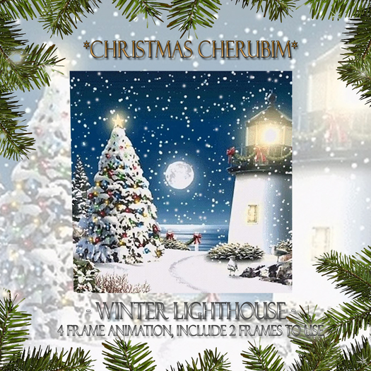 *CC* Winter lighthouse Animated Picture 