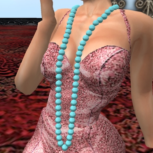 Sky Blue Big Long Necklace