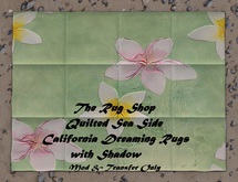 Sea Side water colors,Plumeria B, Tiled Rug 3x4
