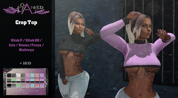 #Cranked# Crop Top