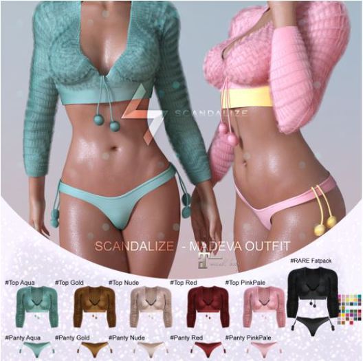 Scandalize. Madeva.Top. Red